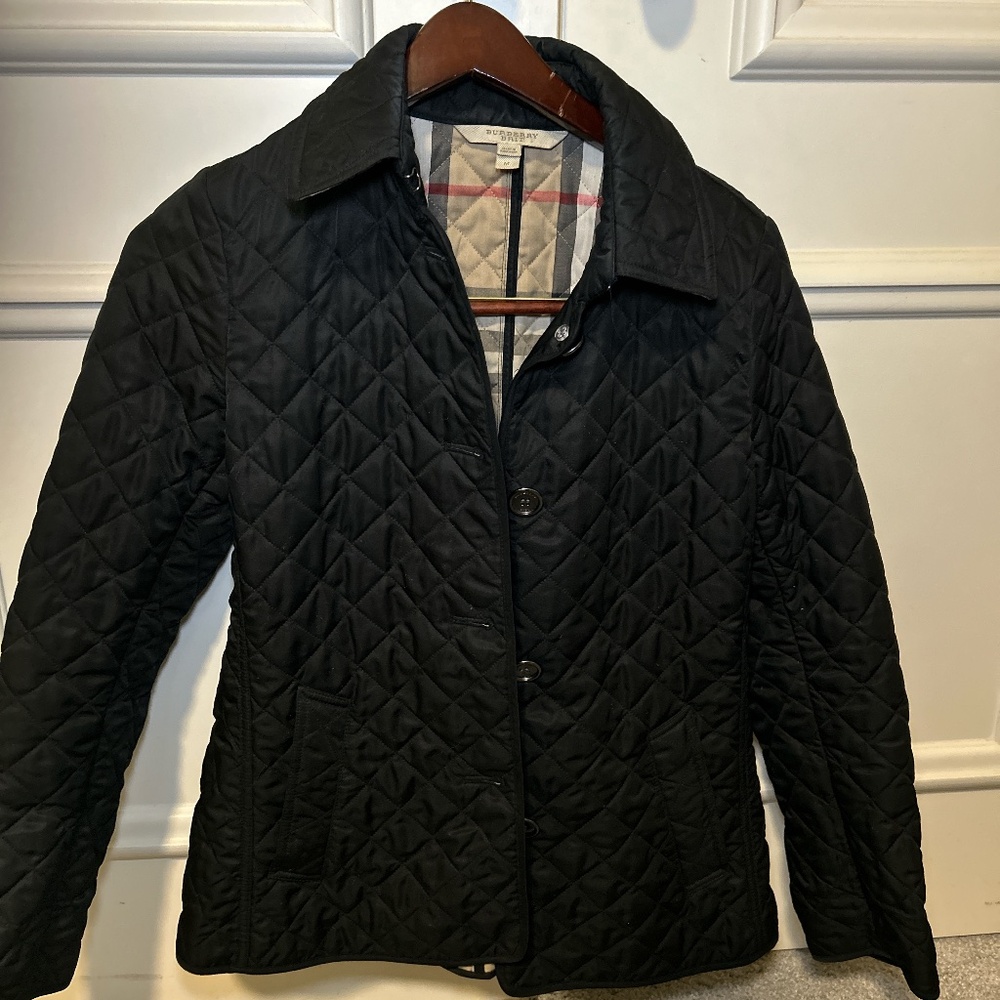 Burberry Brit Quilted Copford Quilted Jacket Black